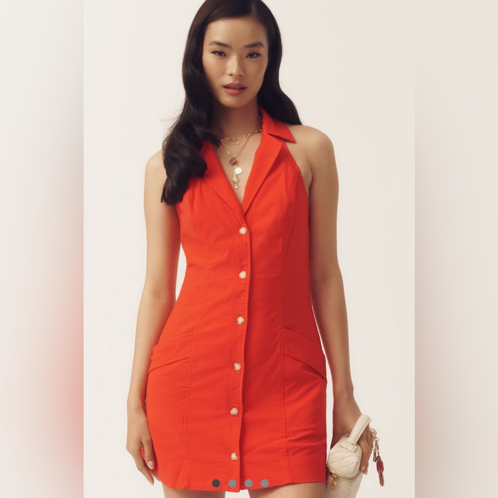 Brand New with tags Anthropologie sleeveless T-back Mini Halter Dress - Medium